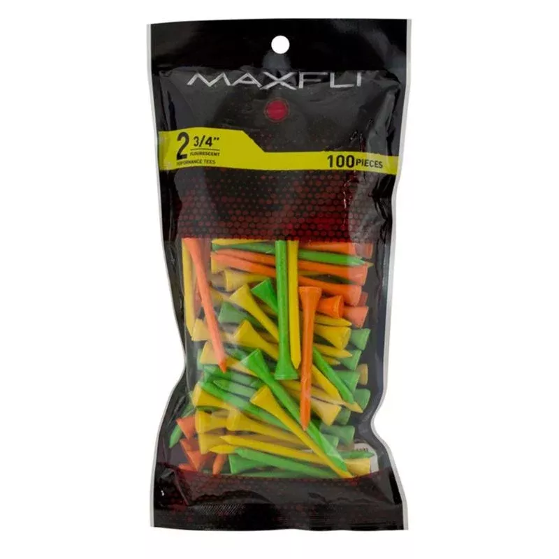 2 3/4 Fluorescent Golf Tees 100-Pack