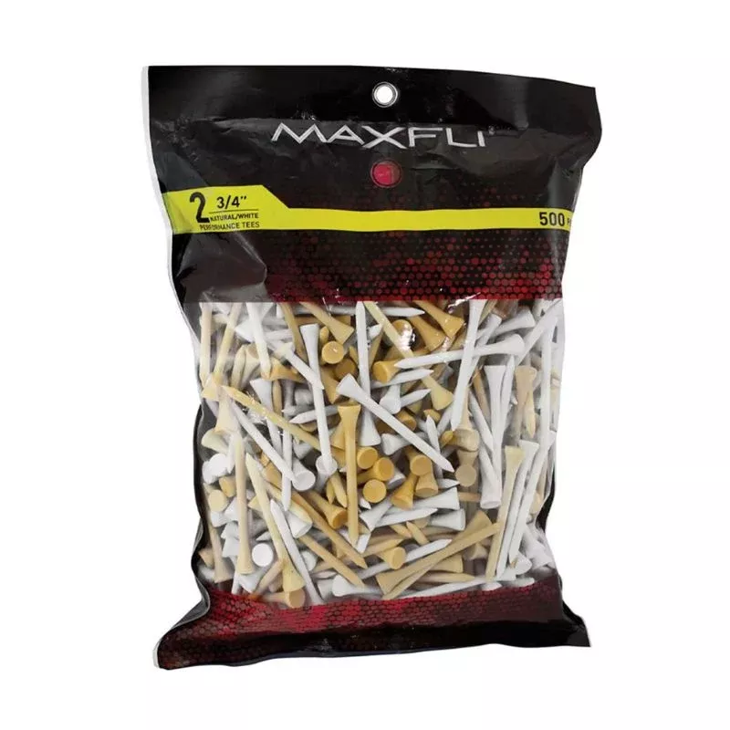 2 3/4 Natural/White Golf Tees 500-Pack
