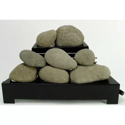 20″ Natural ALTERNA Vent Free FireStones Manual Black Chassis | NG