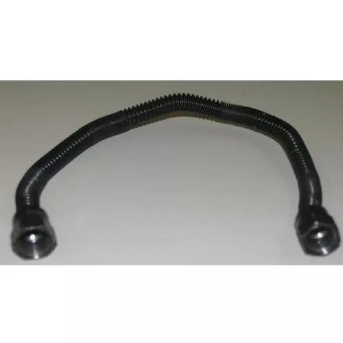 24″ Stainless Flex Connector Black | .63 Fittings | Non-Whistling