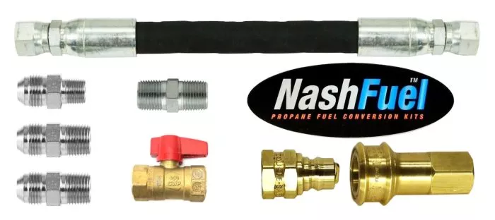 3/4″ Crimped Natural Gas Line Hose Quick Connect Connection Ball Valve Generator