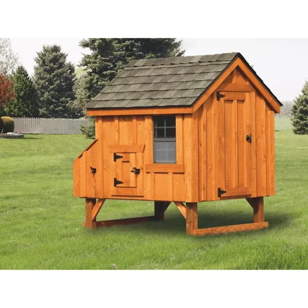 4×4 Chicken Coop for up to 8 Chickens | The Hen House Collection A44 A-Frame