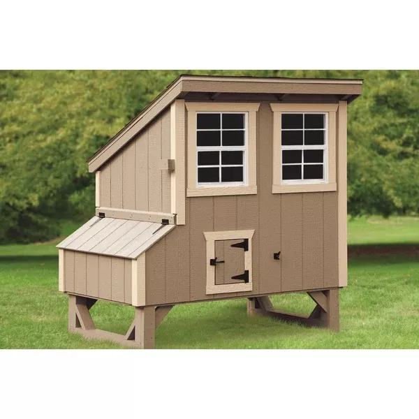 4×5 Chicken Coop for up to 8 Chickens | The Hen House Collection L45 Lean-To