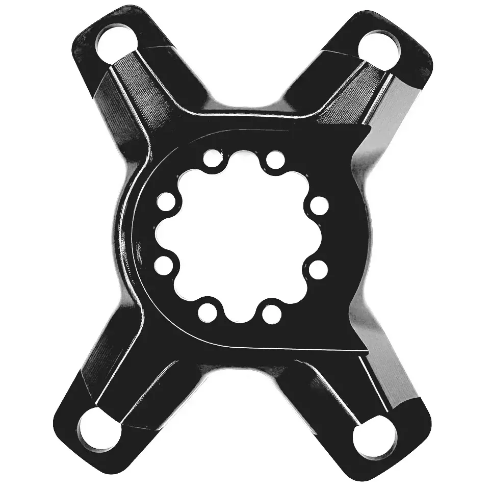 5DEV RGXC Crank Spider - 8-Bolt Asymmetric 110 BCD Aluminum For use Dura-Ace 12-Speed Chainrings BLK
