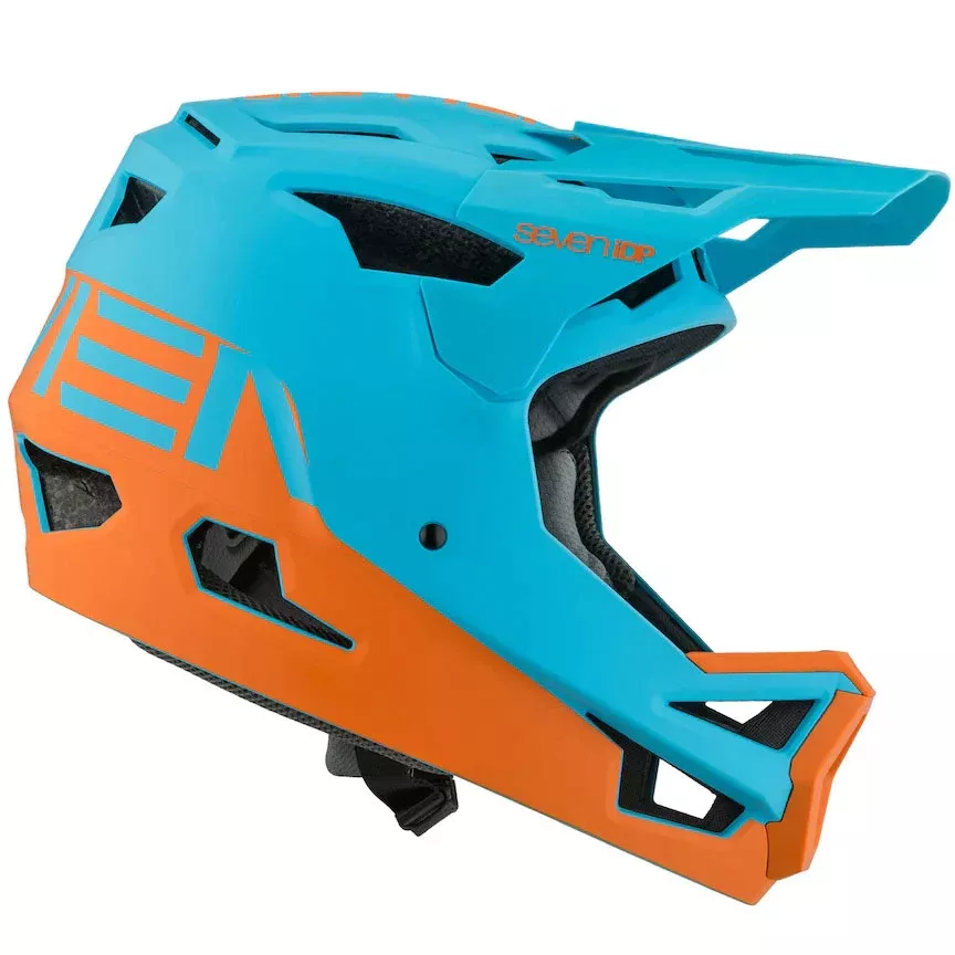 7iDP Project 23 ABS Full Face XL/2XL Matte GT Blue/Orange