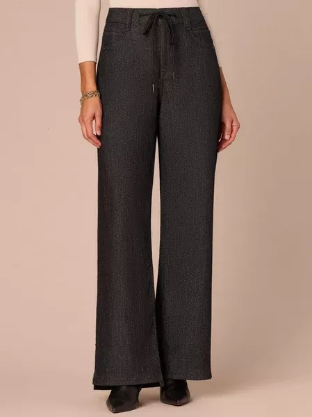 “Ab”leisure High Rise Drawstring Wise Leg Jeans