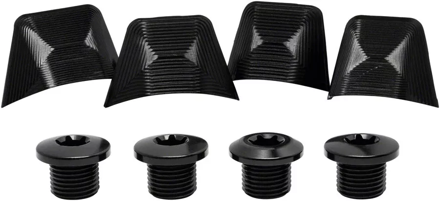 absoluteBLACK Crank Bolts and Covers – For Ultegra 6800 Cranks Black