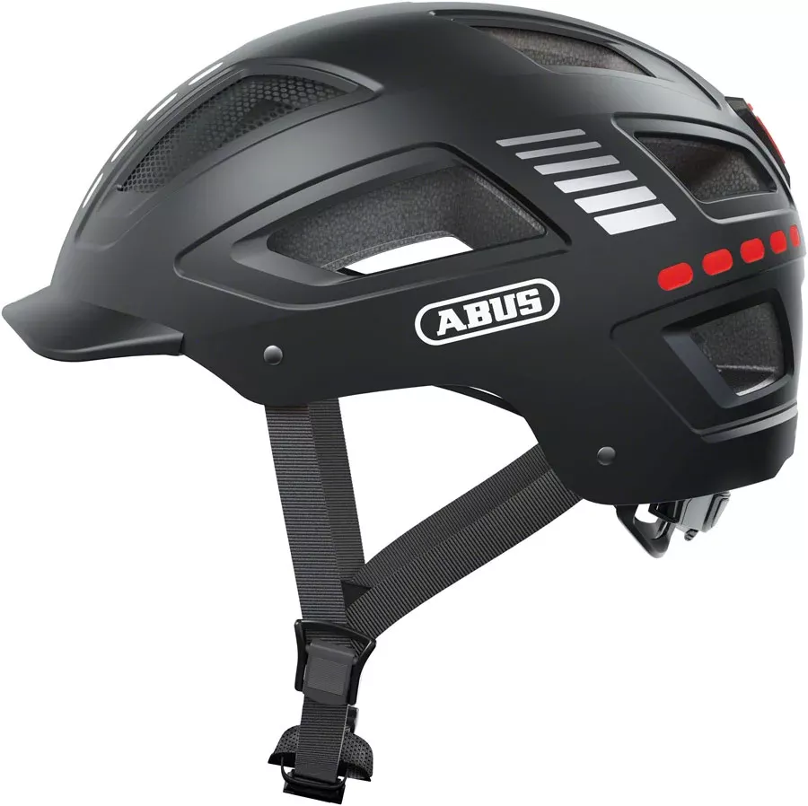 Abus Hyban 2.0 LED Helmet L 56 - 61cm Signal Black
