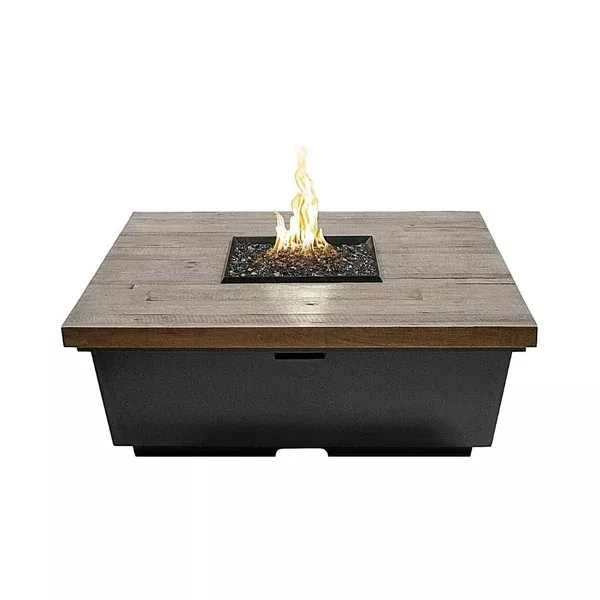 American Fyre Designs 784-SPF Reclaimed Wood Cont Square Firetable