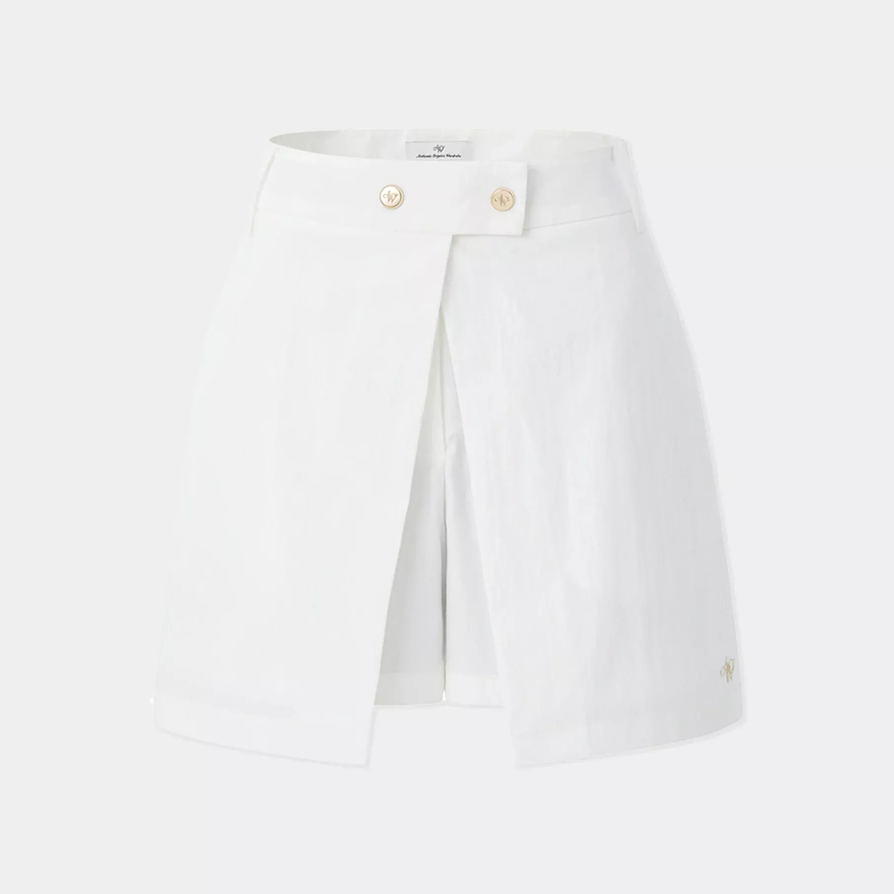 AOWWomen’s Wrap Skirt Shorts – Off White