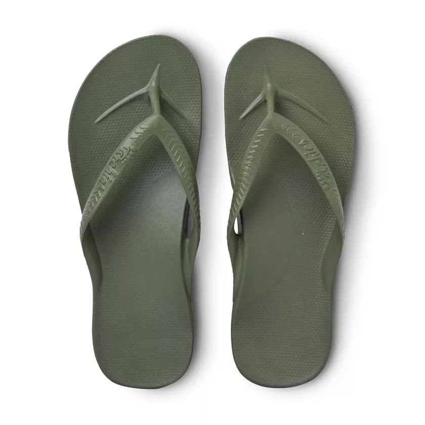 Archies Arch Support Flip Flop Olive