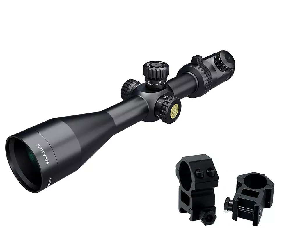 Athlon Optics Argos BTR Riflescope 8-34 x 56 (FFP) 214066 w/ 2 High-Ring Mount