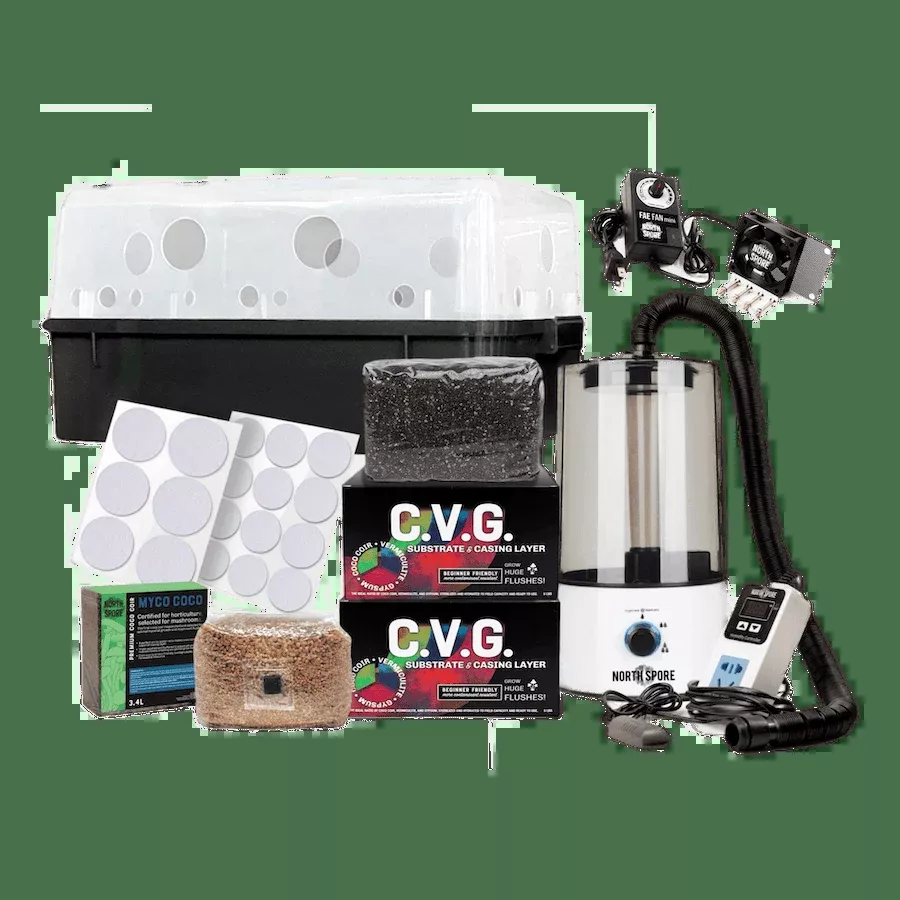 Automated ‘Boomr Bin’ + CVG Monotub Mushroom Grow Kit