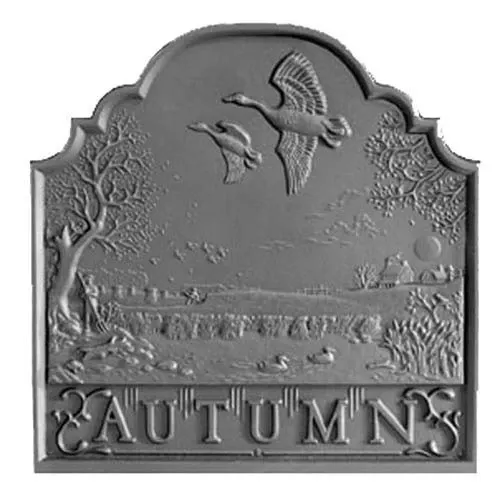 Autumn Victorian Hearth Cast Iron Fireback