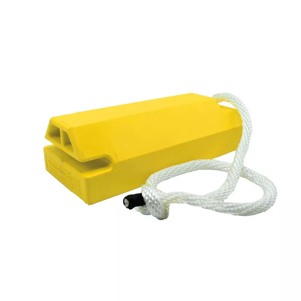 Aviation Wheel Chock 56″ – Over-Sized Aircraft – Locking Rope – Yellow
