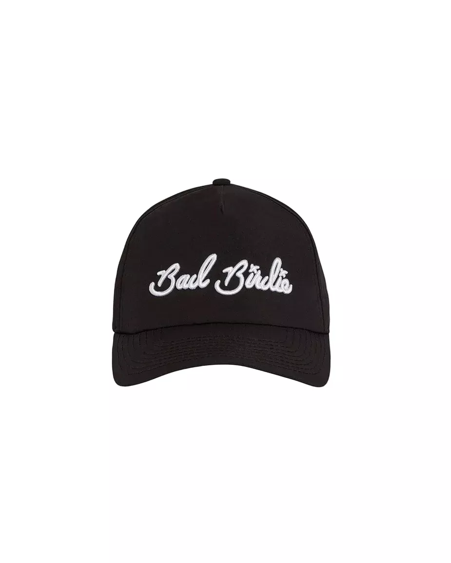 Bad Birdie Script Hat – Black