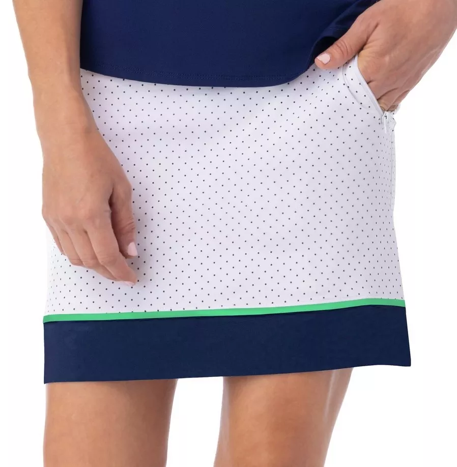 Belyn Key Hybrid Skort Chalk Coastal Dot