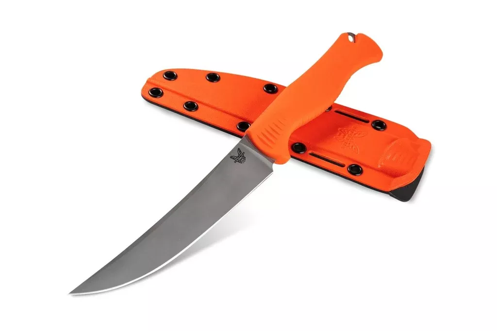 Benchmade 15500 Meatcrafter Orange 6.08” SelectEdge Fixed Blade Knife