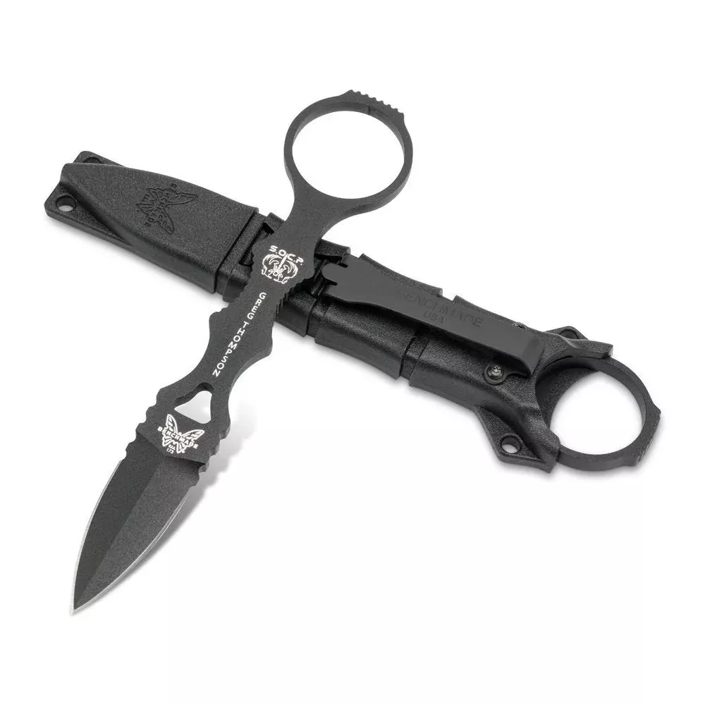 Benchmade 173BK Mini SOCP 2.22″ 440C Black Sheath Fixed Blade Knife