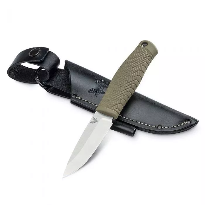 Benchmade 200 Puukko Fixed Blade Knife Ranger Green 3.75″ Satin CPM-3V