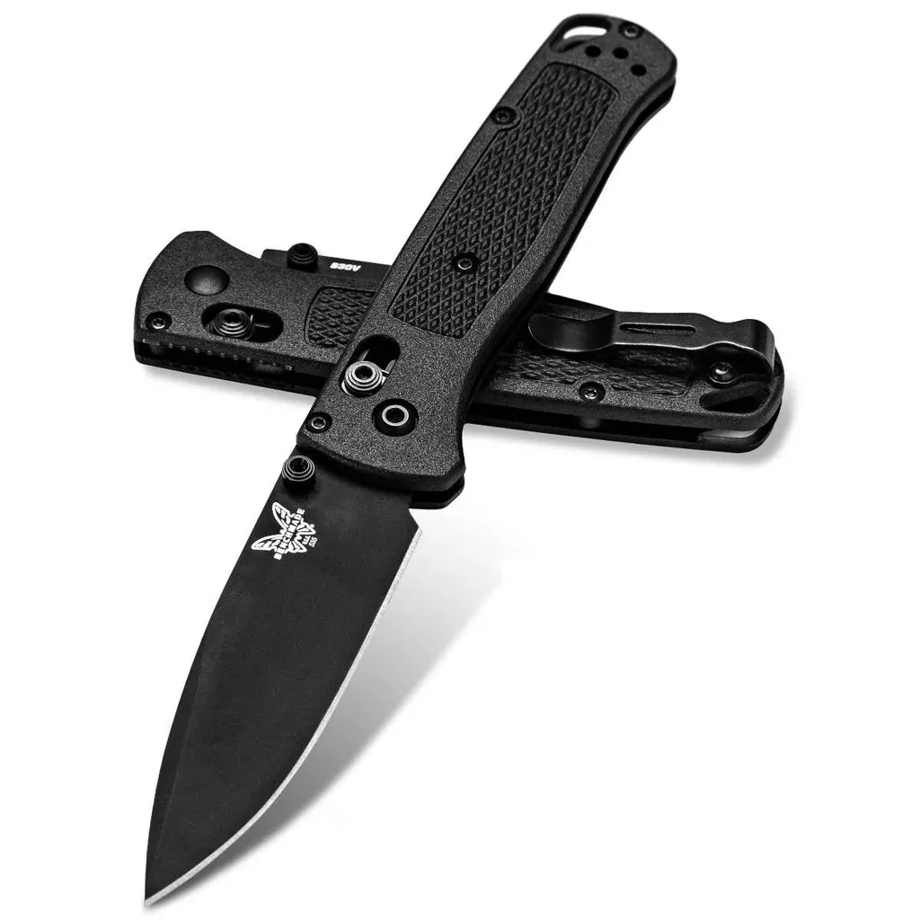 Benchmade 535BK-2 Bugout 3.24″ CPM-S30V Black Plain Drop-Point Folding Knife