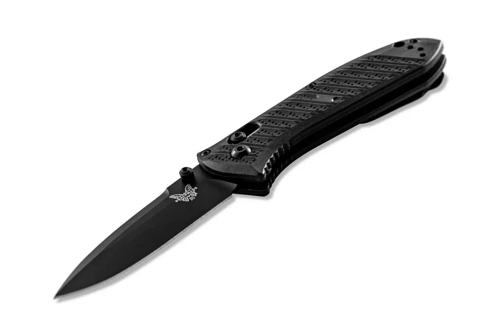 Benchmade 575BK-1 Mini Presidio II Black 3.2″ Plain Folding Pocket Knife