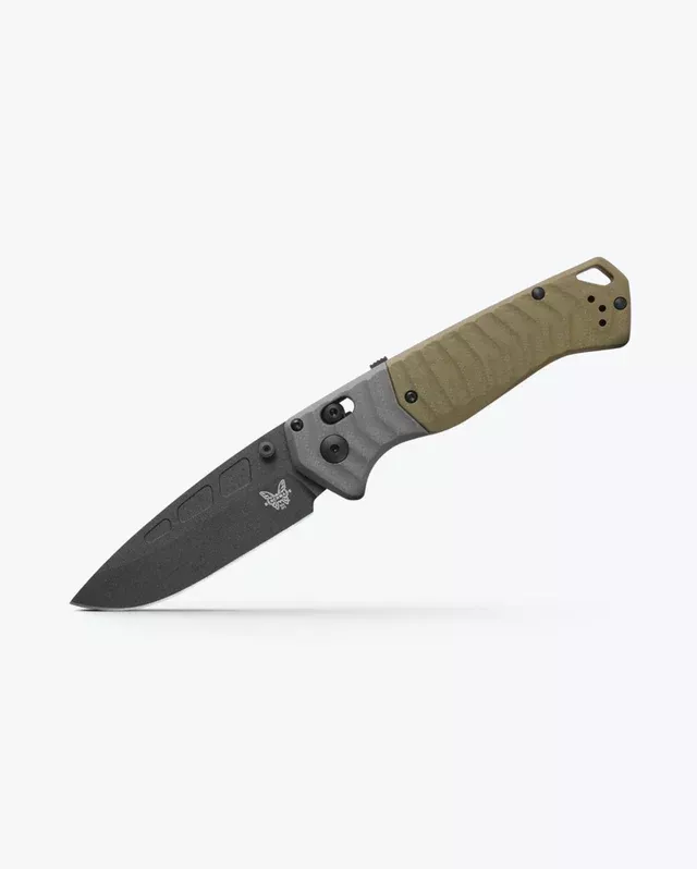 Benchmade PSK Gray and OD Green G10 3.45″ Plain Edge Folding Pocket Knife (593BK)