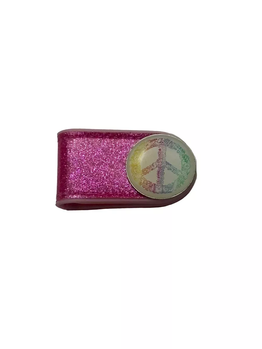 Best of Golf America- Pink Crocodile Clip w/ Peace Sign Marker 2