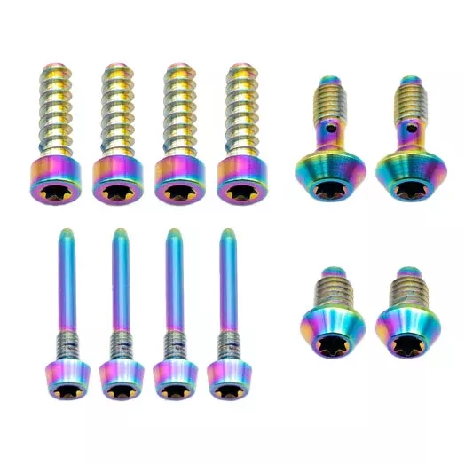 Better Bolts Magura MT Ti Bolt Kit Rainbow