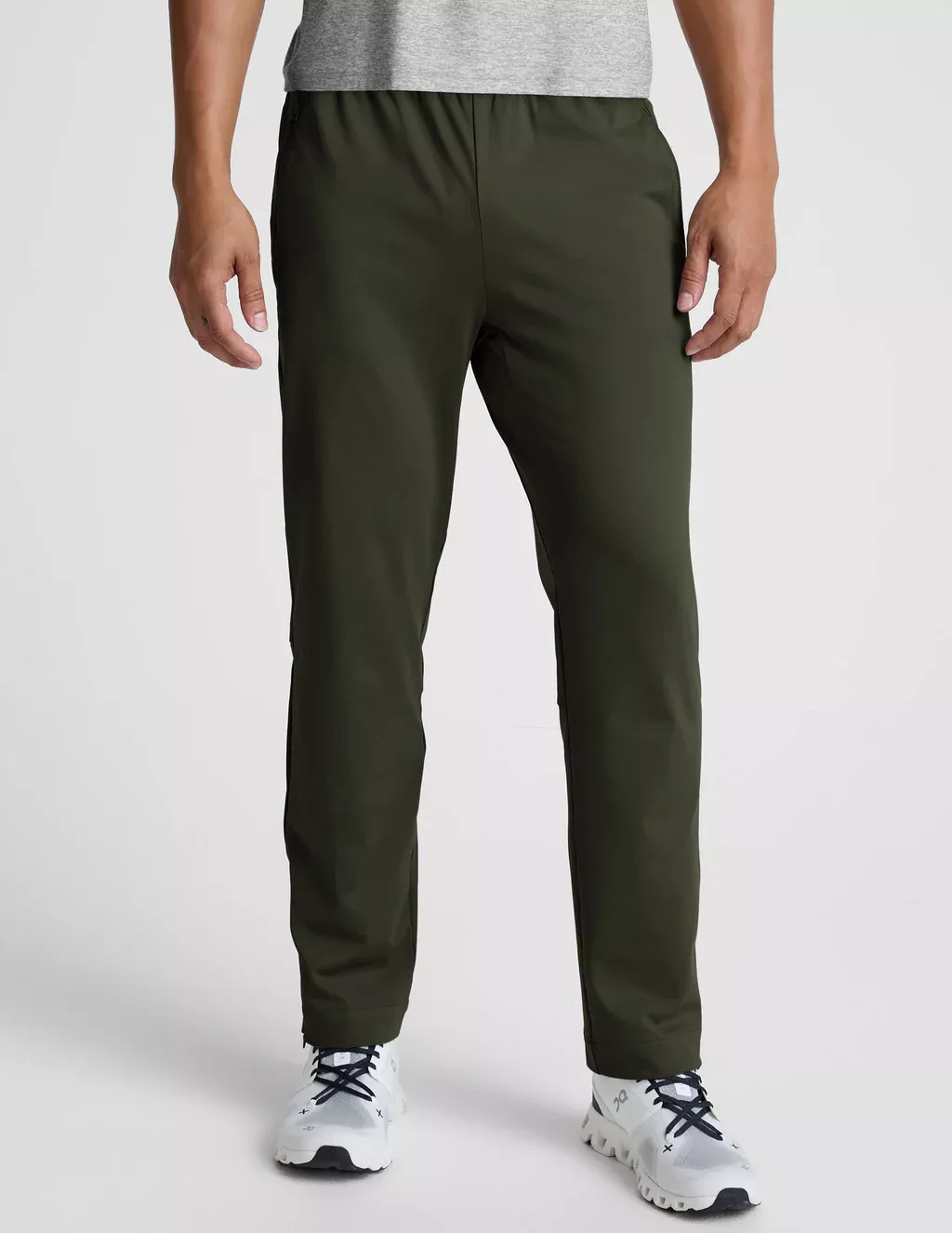 Beyond Yoga Pacer Fleece-Backed Men’s Pant Forest Moss