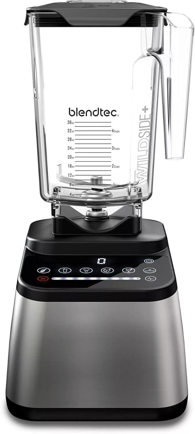 Blendtec Original Designer Series Blender and 90 Oz WildSide+ Jar – Kitchen Blender Bundle – Red