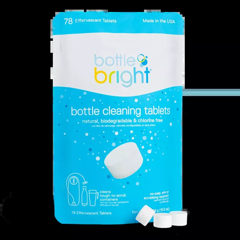 BOTTLE BRIGHT WATER BOTTLE CLEANING TABLETS