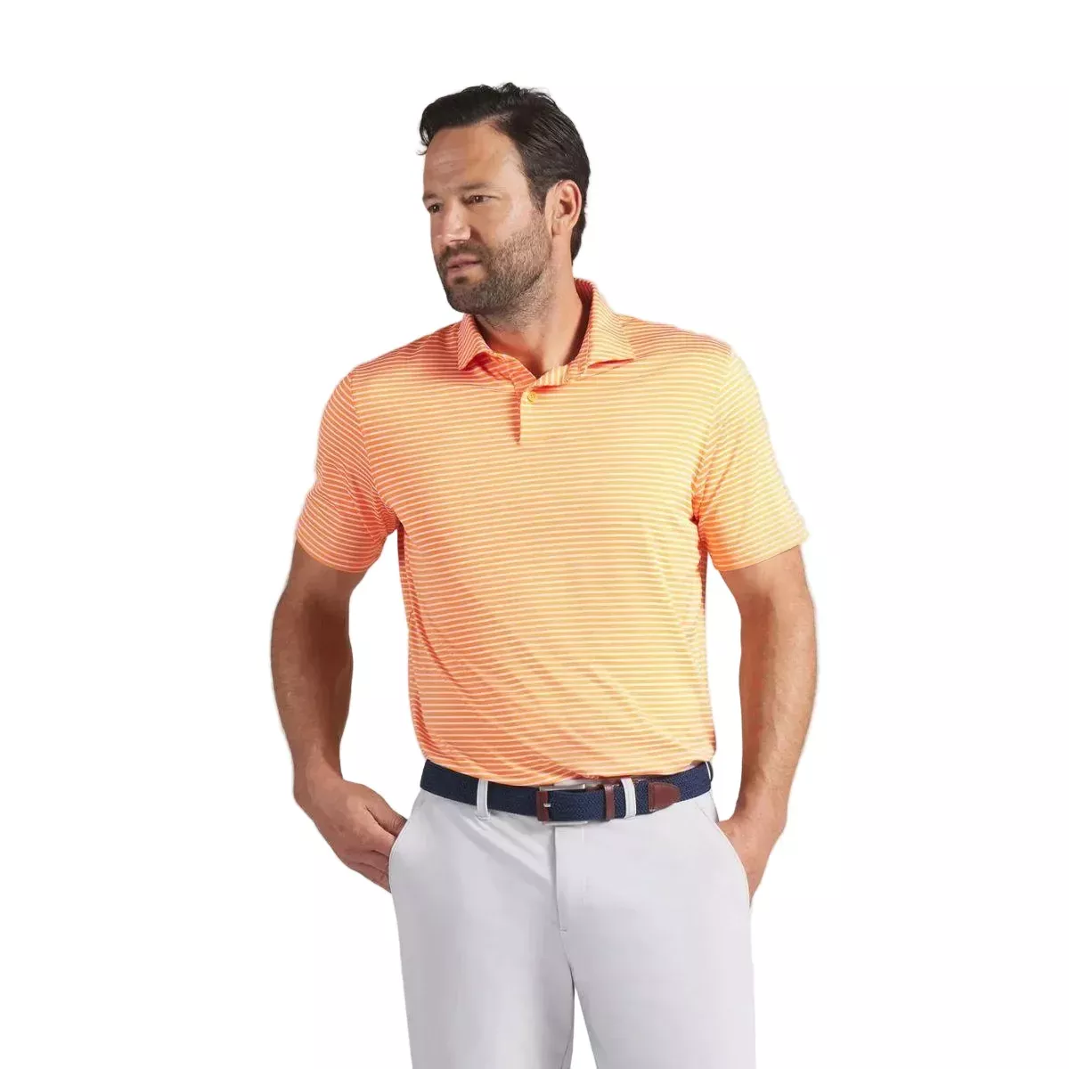 BRRR Stripe Golf Polo