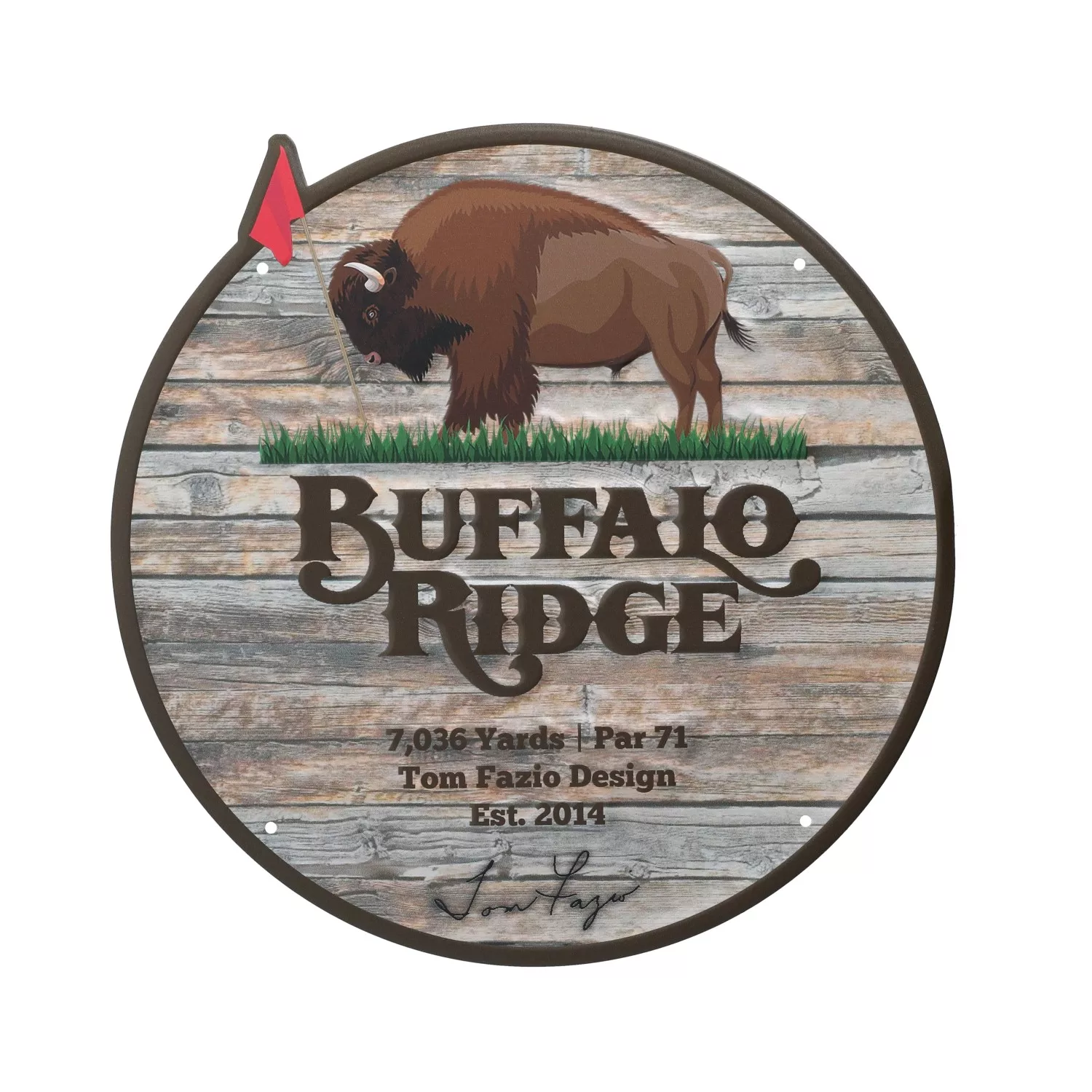 Buffalo Ridge Tin Pub Sign