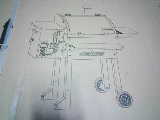 Camp Chef PG24MZG SmokePro Slide Smoker Fold Down Wood Pellet Grill Black New