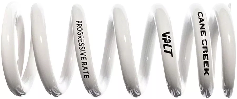Cane Creek Progressive Rate VALT Lightweight Rear Shock Spring – 45mm x 450-550lbs White