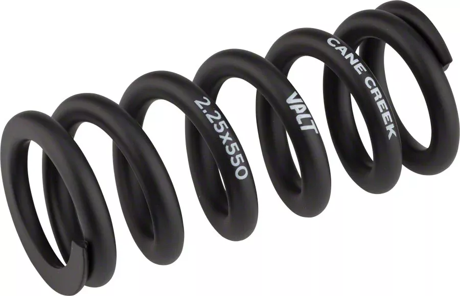 Cane Creek VALT Lightweight Steel Spring Coil Shock 2.25"/57mm x 550lbs BLK