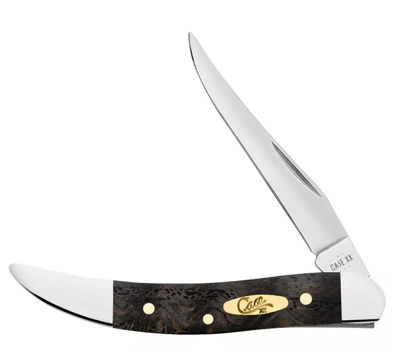 CASE BLACK CURLY OAK WOOD SM TEXAS TOOTHPICK