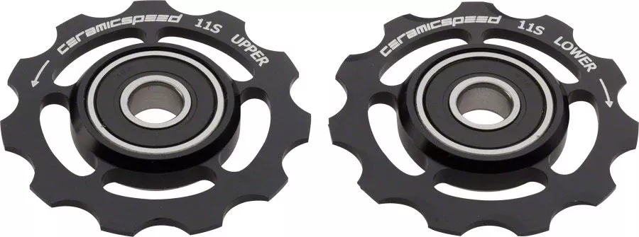 CeramicSpeed Pulley Wheels for Shimano 11-speed – 11 Tooth Alloy Black