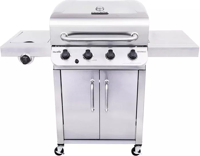 Char-Broil 463375919 Performance Stainless Steel 4-Burner Cabinet Style Liquid P