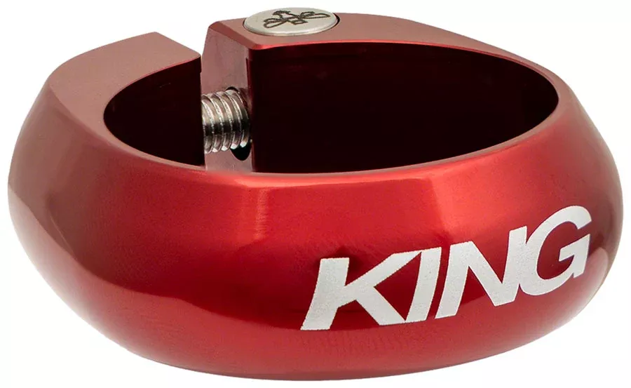 Chris King Seatpost Clamp – 34.9mm Bolt-On Red