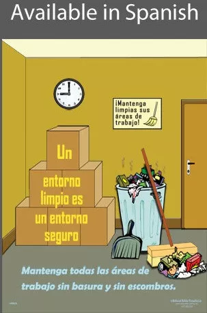 Clean Environment Safety Poster (18x24 inch) - SPANISH