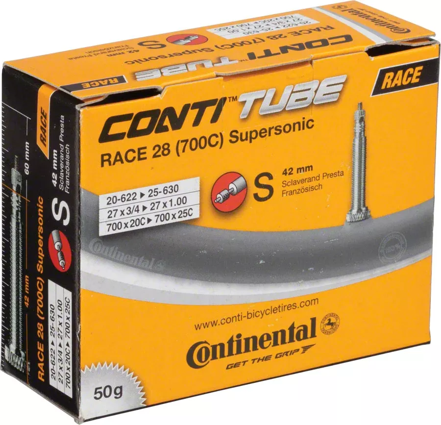 Continental Supersonic Tube – 700 x 20 – 25mm 42mm Presta Valve