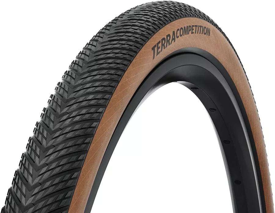 Continental Terra Competition Tire - 700 x 35 Tubeless Folding BLK/Transparent Grip Trail Casing E25