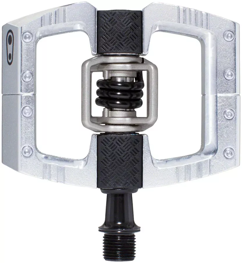Crankbrothers Mallet DH Pedals – Dual Sided Clipless Platform Aluminum 9/16″ High Polish Silver