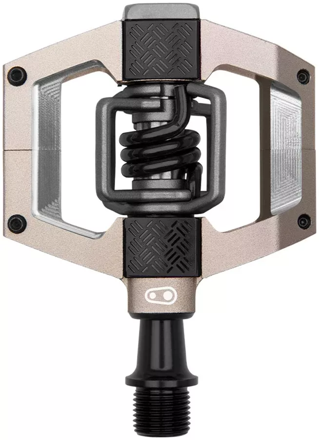 Crankbrothers Mallet Trail Pedals – Dual Sided Clipless Platform Aluminum 9/16″ Champange