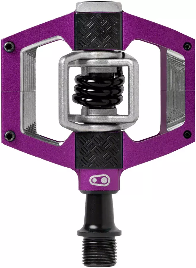 Crankbrothers Mallet Trail Pedals – Dual Sided Clipless Platform Aluminum 9/16″ Purple