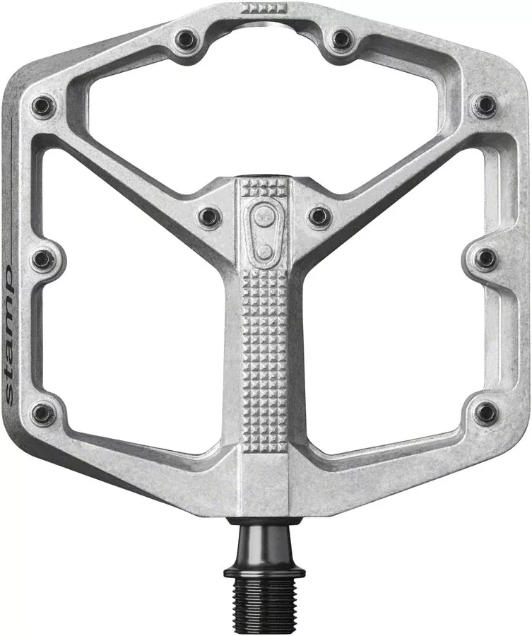 Crankbrothers Stamp 2 Pedals – Platform Aluminum 9/16″ Raw Silver Large