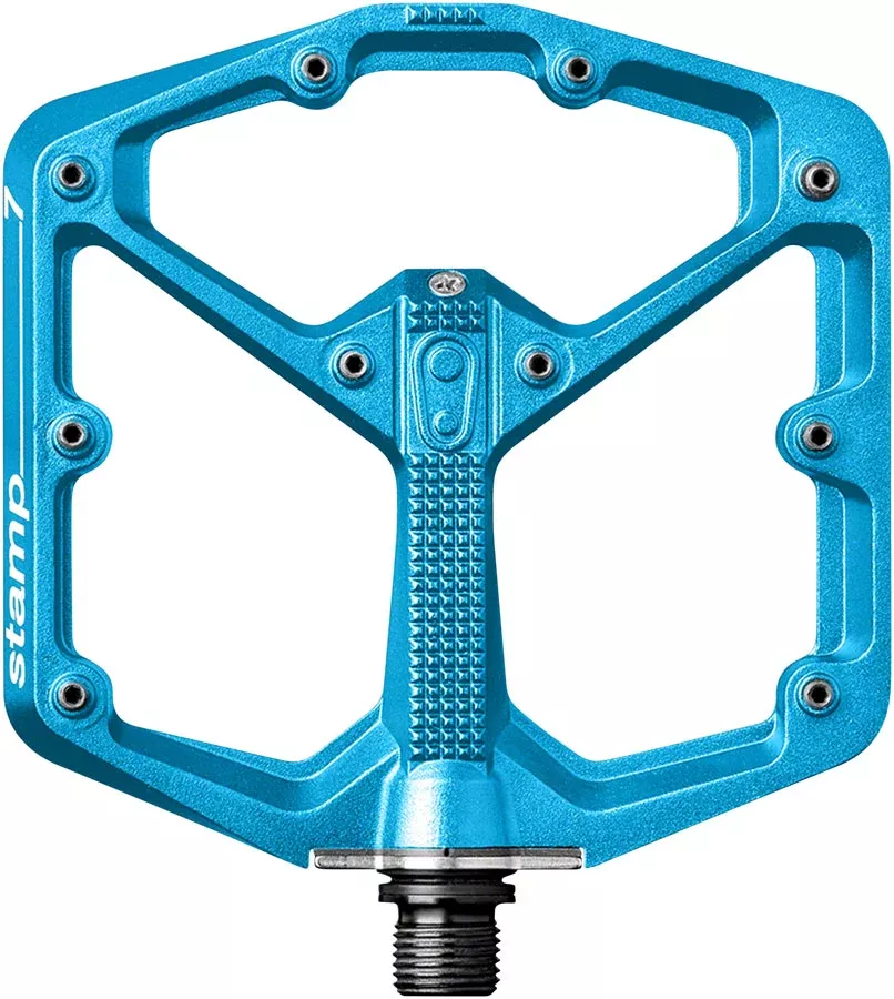 Crankbrothers Stamp 7 Pedals – Platform Aluminum 9/16″ Electric Blue Large