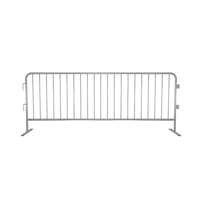 Crowdmaster Crowd Control Pre Galvanized Light Duty Steel Barricade - Flat Feet - 8.5 Ft Long